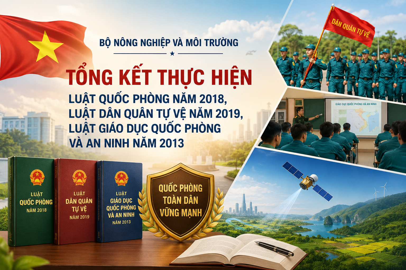Chủ động tổng kết thực tiễn, hoàn thiện chính sách về quốc phòng, dân quân tự vệ và giáo dục quốc phòng, an ninh trong ngành Nông nghiệp và Môi trường